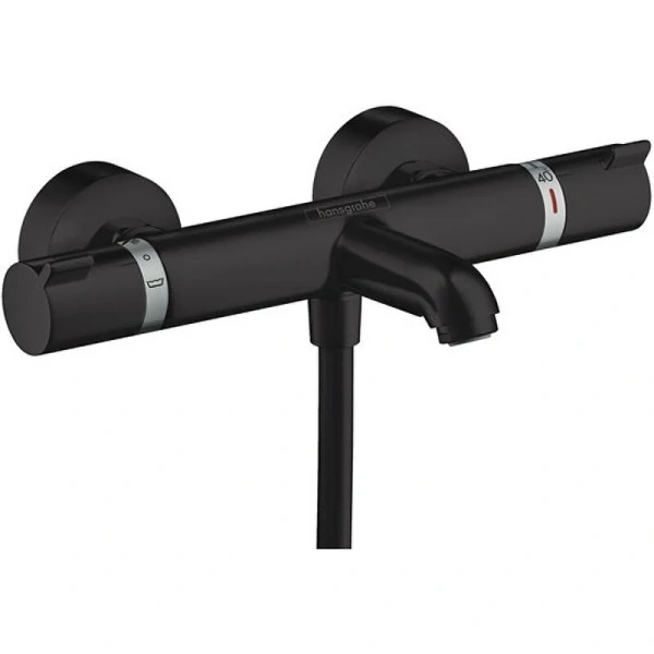Смеситель для ванны Hansgrohe Ecostat термостатический, черный матовый 13114670 (детальная фотография)