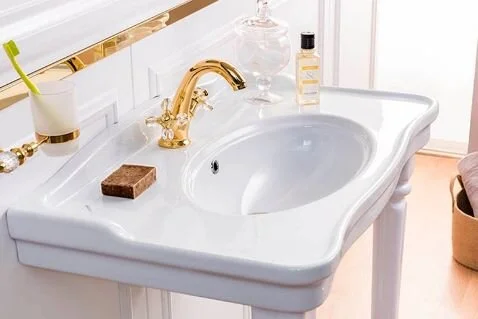 Раковина консоль Creavit Antik AN100-00CB00E-0000 100 см напольная (детальная фотография), пристенные