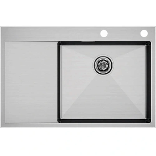 Мойка для кухни Paulmark Kroner-Edge 78 см нержавеющая сталь левая - фото 1