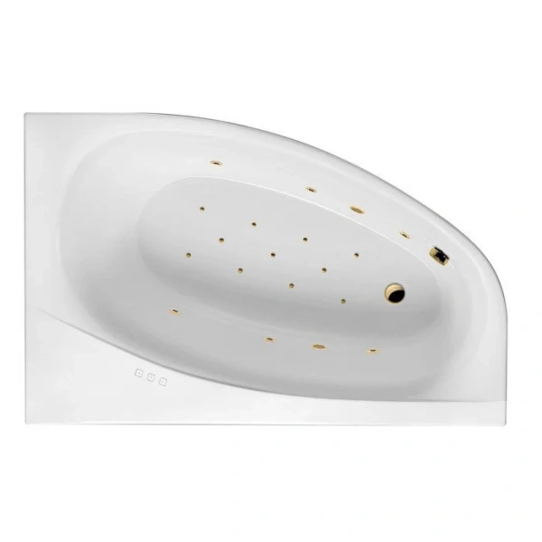 Ванна гидромассажная Excellent Kameleon Relax 170 x 110 см, правая, белый/золото, WAEX.KMP17.RELAX.GL (детальная фотография)