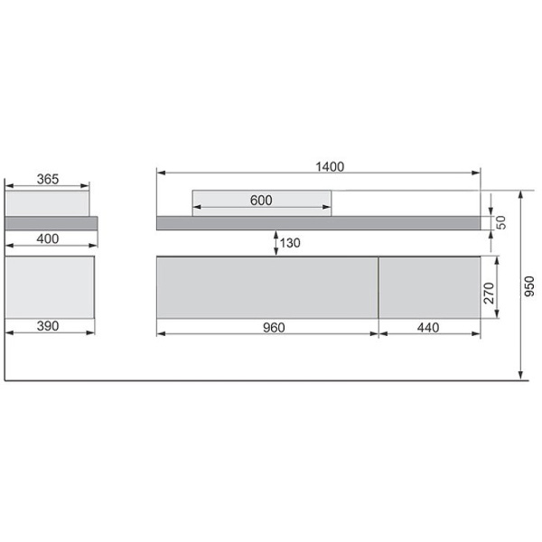 Схема (детальная фотография), под накладную раковину
