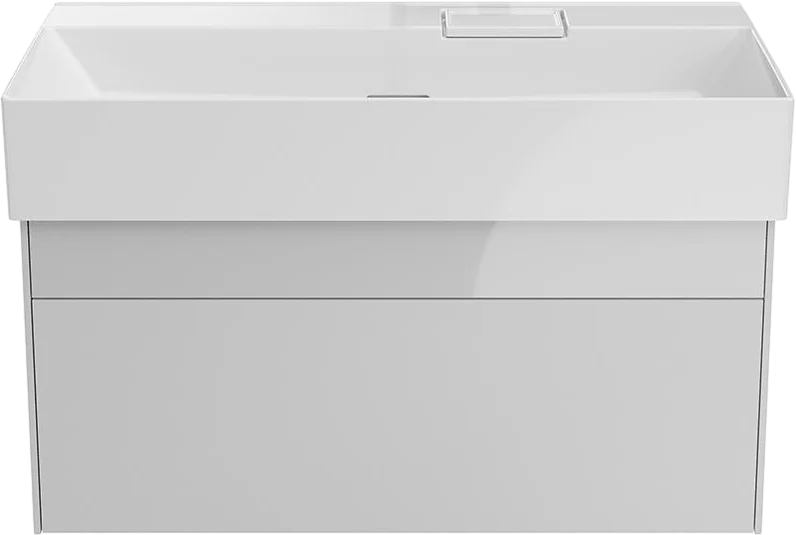 Тумба под раковину подвесная Kerama Marazzi Logica 90 см белый LOG.90.2\WHT (детальная фотография)