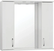 Зеркальный шкаф с подсветкой Style Line Панда 80 см белый