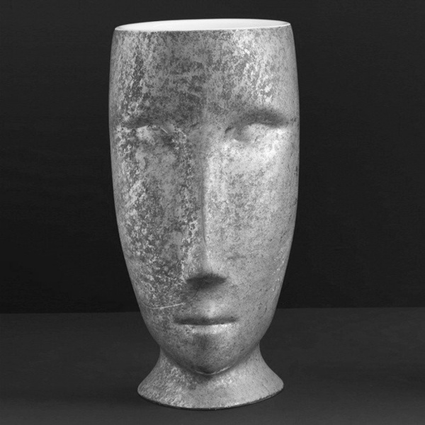 Раковина напольная Kerasan Artwork Moloco белый/античная платина 474061 (детальная фотография)