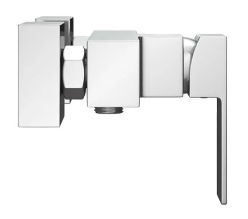 Смеситель Ceramicanova Cubic 70014CH для душа настенный, хром (детальная фотография), современные, hi-tech