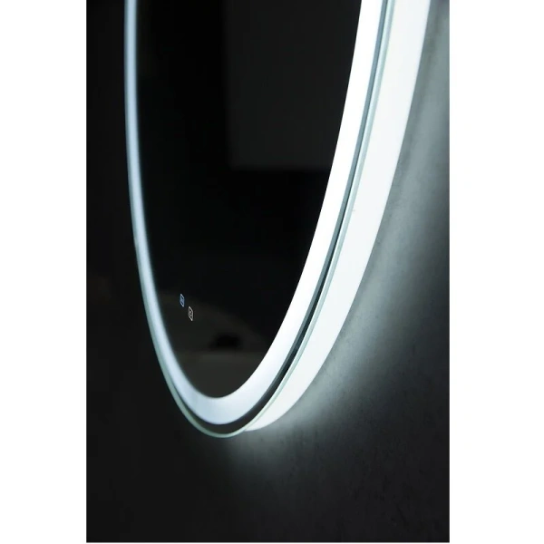 Зеркало с подсветкой BelBagno 70 см с подогревом SPC-RNG-700-LED-TCH-SND (детальная фотография), с подсветкой
