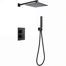 Душевой комплект Abber Daheim черный матовый