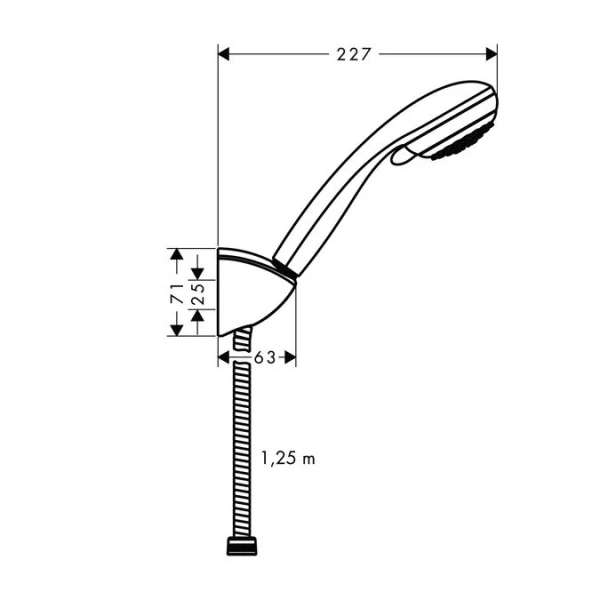 Душевой комплект Hansgrohe Crometta 85 27558000 (детальная фотография), душевые комплекты, наборы