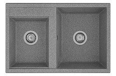 Мойка для кухни Акватон Делия 78 см серая