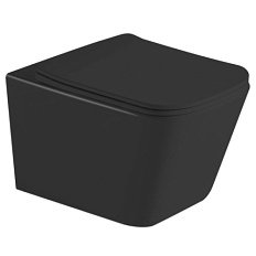 Унитаз подвесной Timo Soli черный матовый