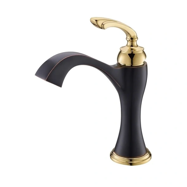 Смеситель для раковины Timo Unari черный антик 7501/04F (детальная фотография)