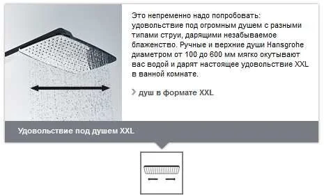 Душевая панель Hansgrohe Raindance Lift 27008 термостатическое управление (детальная фотография), настенные, угловые index_1