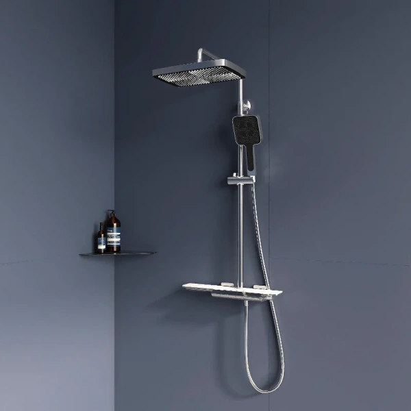 Душевая стойка RGW Shower Panels хром 51140134-01 (детальная фотография), современные, hi-tech