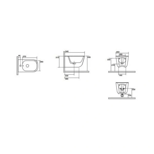 Биде напольное Kerasan Tribeca ferro matt 512589 (детальная фотография), современные, hi-tech