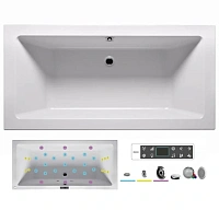 Ванна гидромассажная Riho Lugo 200 x 90 см, BLISS2