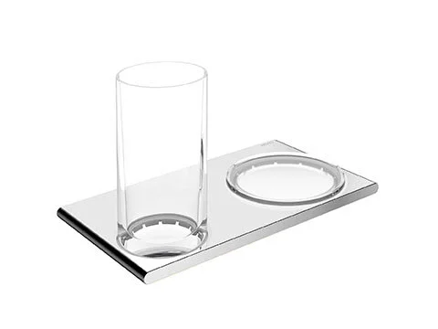 Стакан и мыльница для ванной Keuco Edition 400 11556 11556 019000 (детальная фотография)