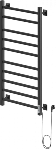 Полотенцесушитель электрический Ника Step 100/50 см черный матовый правый - фото 2