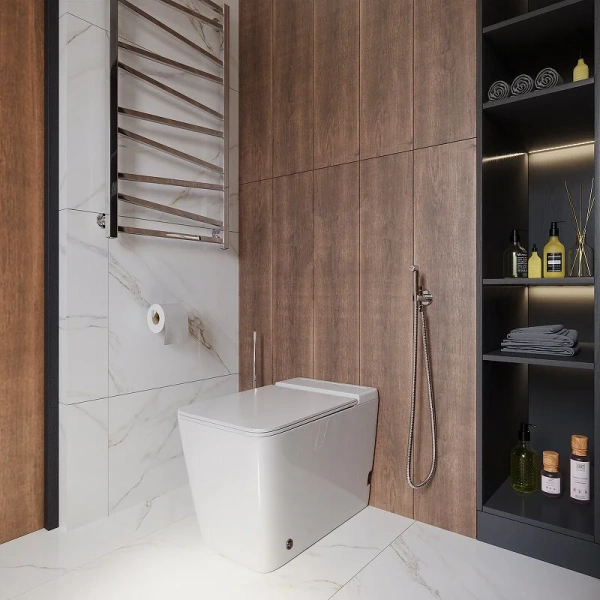 Унитаз напольный Grossman Impuls с импульсным смывом GR-PR-5501 (детальная фотография), безободковые