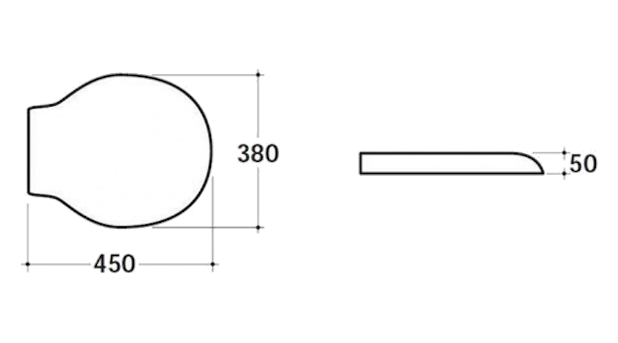 Крышка для унитаза, soft close, цвет чёрный, Globo Paestum PA029N (детальная фотография), подвесные