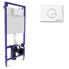 Инсталляция для унитаза Berges Novum клавиша R4 Soft Touch белая