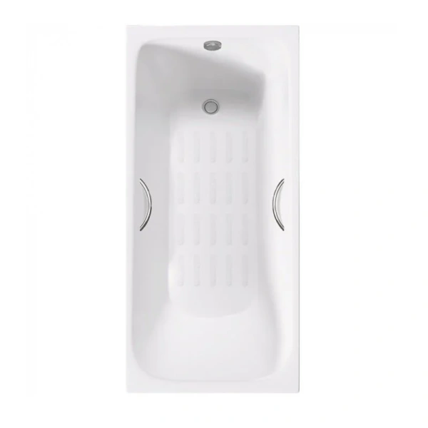 Ванна чугунная Delice Continental Plus 100х70 см с отверстиями под ручки DLR230642R-AS (детальная фотография)