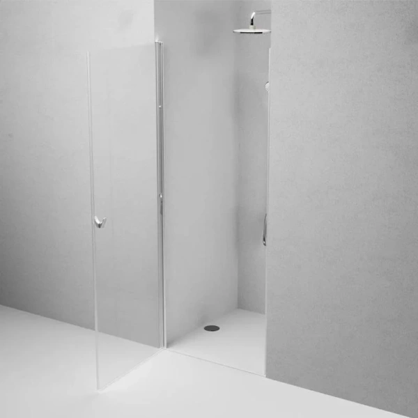 Душевая дверь в нишу Am.Pm Sunny 90 см профиль хром W87G-90-1P-MT (детальная фотография), хром