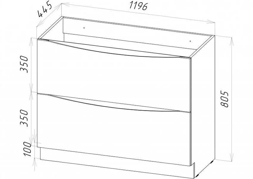 Тумба под раковину напольная BelBagno Marino 120 см bianco lucido MARINO-1200-2C-PIA-BL-P (детальная фотография), в наличии