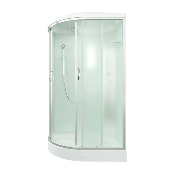 Душевая кабина Erlit Comfort 120х80 см правосторонняя ER3512PR-C3-RUS (детальная фотография), угловые, недорогие, для дачи, без гидромассажа, c тропическим душем, с крышей