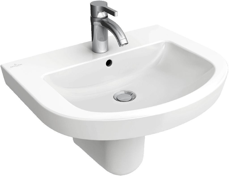 Раковина Villeroy & Boch Subway 2.0 60 см альпийский белый с покрытием CeramicPlus 711460R1 (детальная фотография), современные, hi-tech