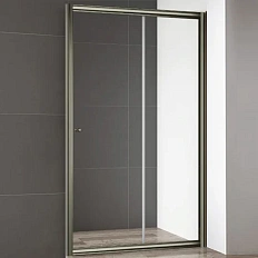 Душевая дверь в нишу Cezares Giubileo 120 см стекло прозрачное, профиль бронза