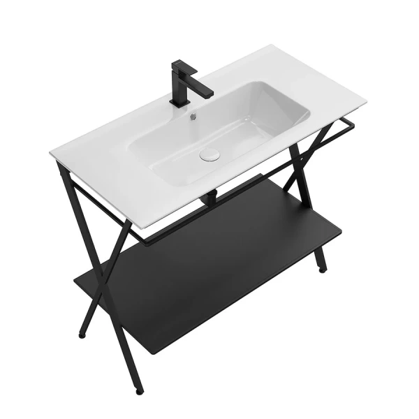 Раковина Kerama Marazzi Piano 95 см с крепежом PI.wb.95 (детальная фотография), подвесные, пристенные