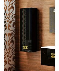 Пенал, черный, La Beaute MOSELLE, петли слева. Фурнитура ЗОЛОТО