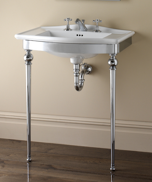 Раковина консоль Devon & Devon Westminster IBLI(3)F 70 см пристенная (детальная фотография), пристенные