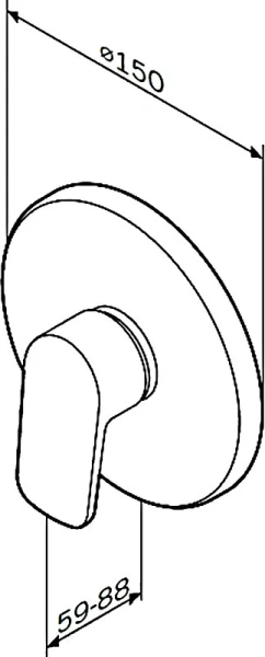 Смеситель для душа AM.PM Spirit F7075000 (детальная фотография), для душа