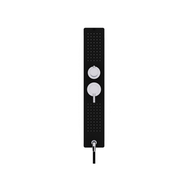 Душевая кабина Black&White Galaxy G8001 90x90 см четверть круга 8001900 (детальная фотография), с раздвижными дверьми