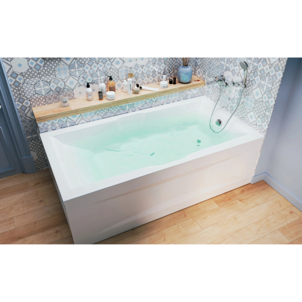 Ванна акриловая 1Marka Korsika 190х100 см приставная 01кр1910 (детальная фотография), современныe, hi-tech