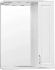 Зеркальный шкаф с подсветкой Style Line Олеандр-2 ЛС-00000 65 см с розеткой