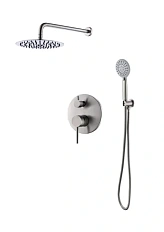 Душевой комплект BelBagno Etna хром матовый