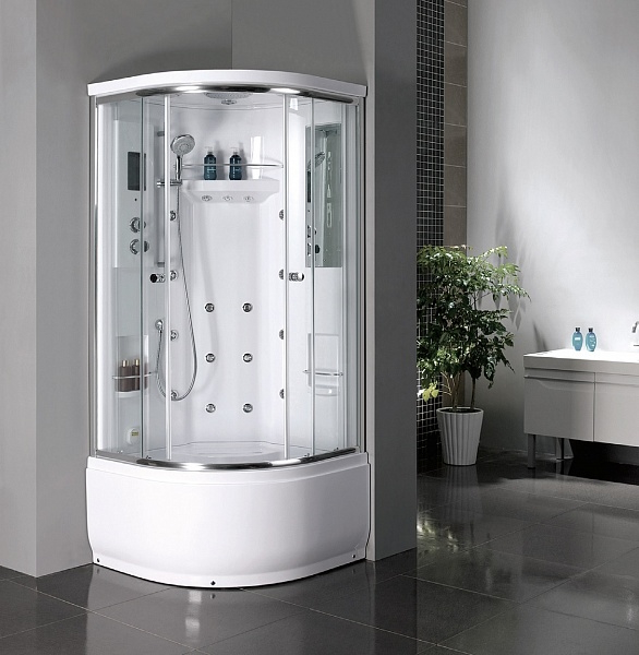 Душевая кабина BandHours Life 150152101 (детальная фотография), четверть круга