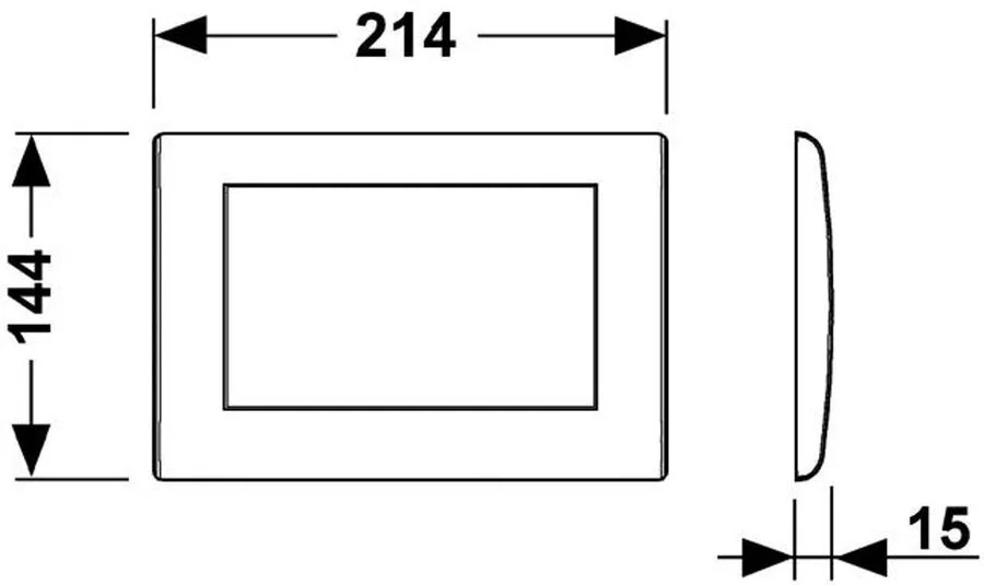 Клавиша смыва Tece TECEplanus хром глянцевый 9240321 (детальная фотография), в наличии