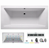 Ванна гидромассажная Riho Lugo 190 x 90 см, JOY2