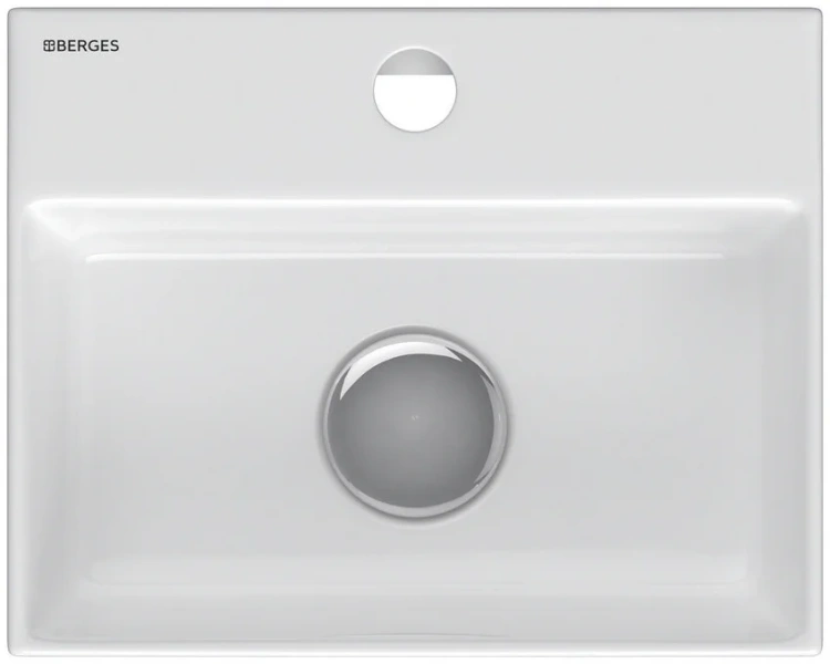 Раковина BERGES Small 30 см белая 182012 (детальная фотография), подвесные, пристенные