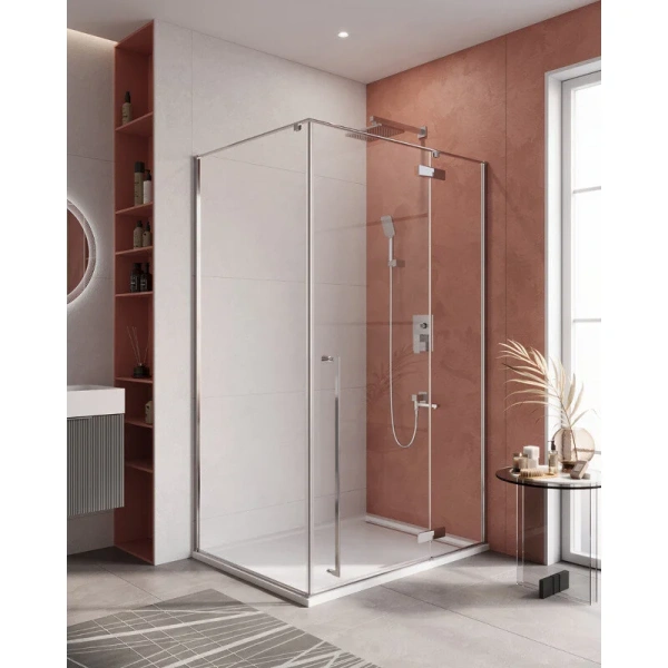 Душевой уголок Cezares Liner 120x90 см левый LINER-AH-1-120/90-C-Cr-L (детальная фотография), современные, hi-tech