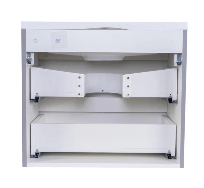 Тумба под раковину подвесная Style Line Бергамо 60 см серая СС-00002317 (детальная фотография), моноблок