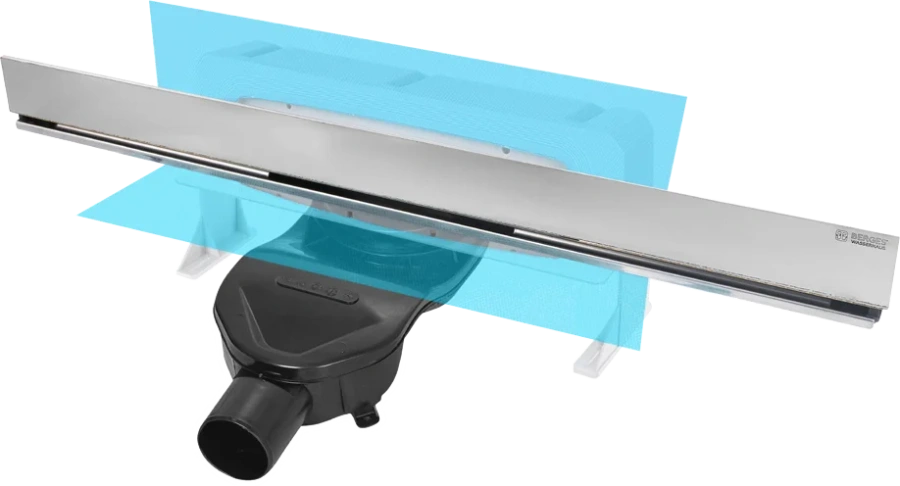 Душевой лоток BERGES Wall 60 см хром 091156 (детальная фотография)