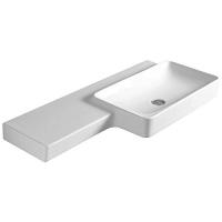 Раковина со столешницей, цвет белый матовый, Simas Flow FL 03 BI MATT SX