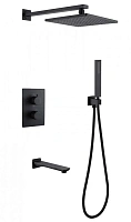Душевой комплект Abber Weiss Insel черный матовый