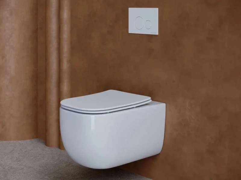 Унитаз подвесной Ceramica Nova Noel белый CN3013 (детальная фотография), подвесные, встраиваемые