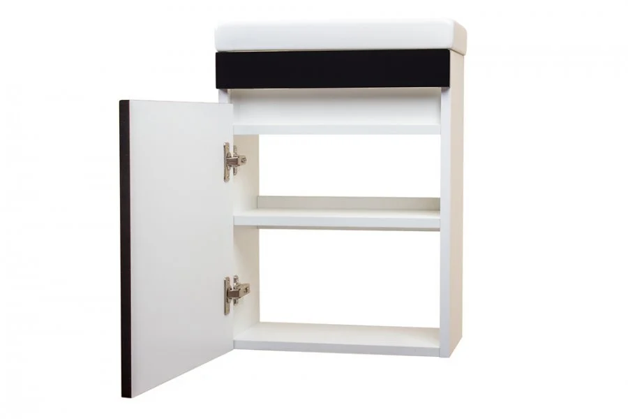 Тумба под раковину подвесная Style Line Compact 40 см черная СС-00000419 (детальная фотография), подвесная, пристенная