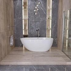 Ванна акриловая Grossman Fly 170x80 см отдельностоящая белая